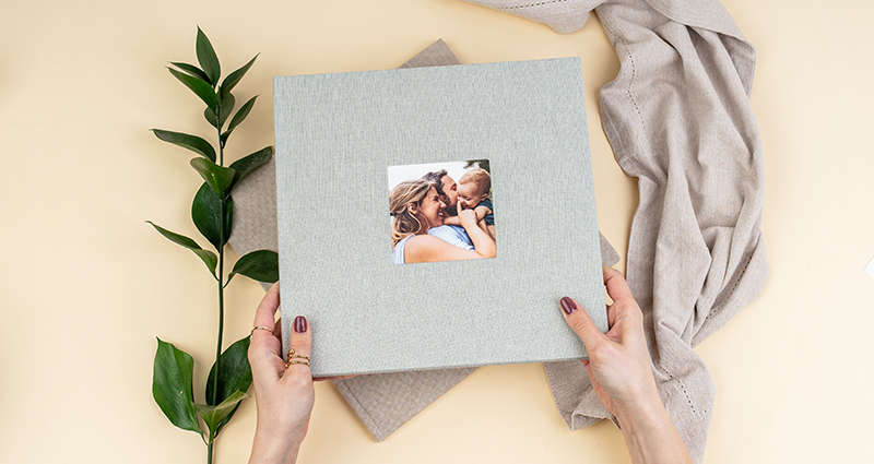 One of the personalised photo gifts for Mother's Day, photo book