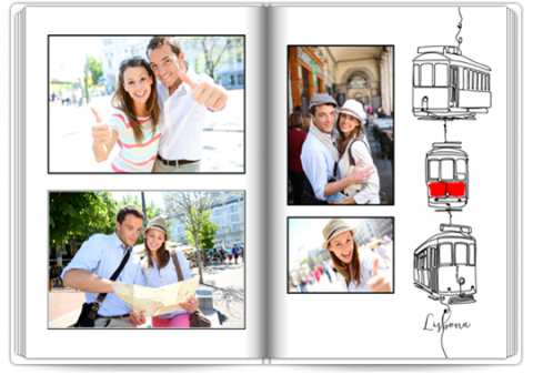 Photo Book Deluxe 8x11,5 inches Holidays in Portugal