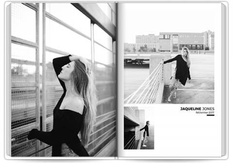 Livre Photo Premium A4 Vertical Portfolio de mannequin