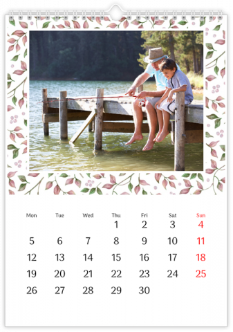 Fotokalendář A3 výšku Květinový rok