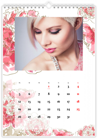 Photo Calendar A3 Portrait KVĚTY