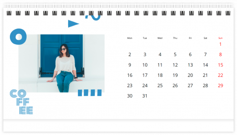 Photo Calendar Desk A5 #LivelyMemories