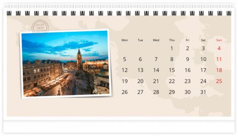 Photo Calendar Desk A5 Adventure