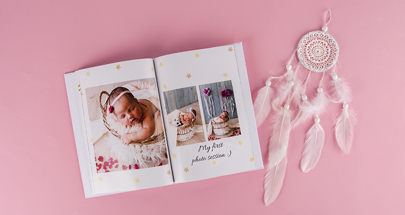 Photo book from a newborn baby’s shoot 2