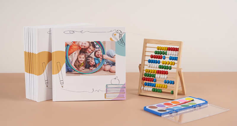 Fotolibro escolar para los alumnos de la escuela primaria.