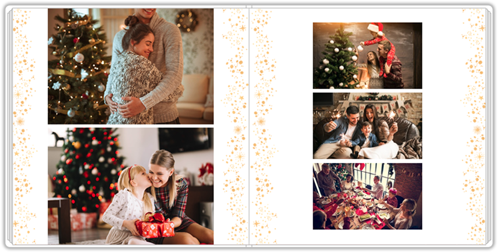 Christmas Photo Book Album for Photographers, Christmas Photo Album,  Photoshop Template, INSTANT DOWNLOAD -  Sweden