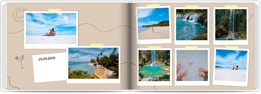 Photo Book Classic: 8x6 inches, 9.5x9.5 inches, 8x11.5 inches, 11.5x8  inches, 16x12 inches, 8x8 inches & 12x12 inches