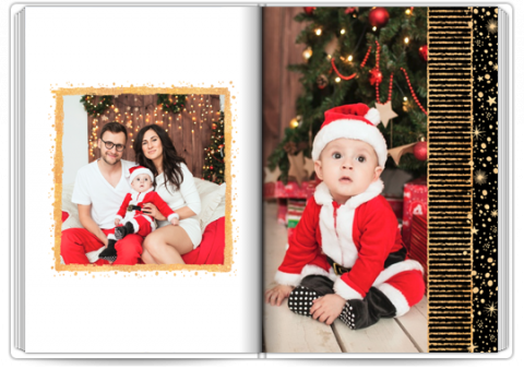 Christmas Photo Book Album for Photographers, Christmas Photo Album,  Photoshop Template, INSTANT DOWNLOAD -  Sweden