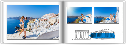 Photo Book Exclusive A4 Landscape Holidays in Greece