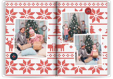 Fotokniha premium A4 na výšku Veselé Vianoce
