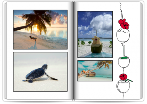 Photo Book Deluxe 8x11,5 inches Holidays - Maldives