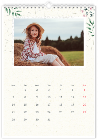 Fotokalender A3 Hochformat Geschenk für Großeltern