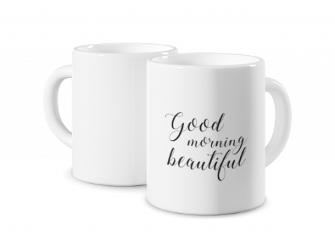 Tazza da caffè magica con dito medio e scritta in inglese Have A Nice  Day, tazza da tè in ceramica sensibile al calore, regalo personalizzato  per donne e uomini, 325 ml 
