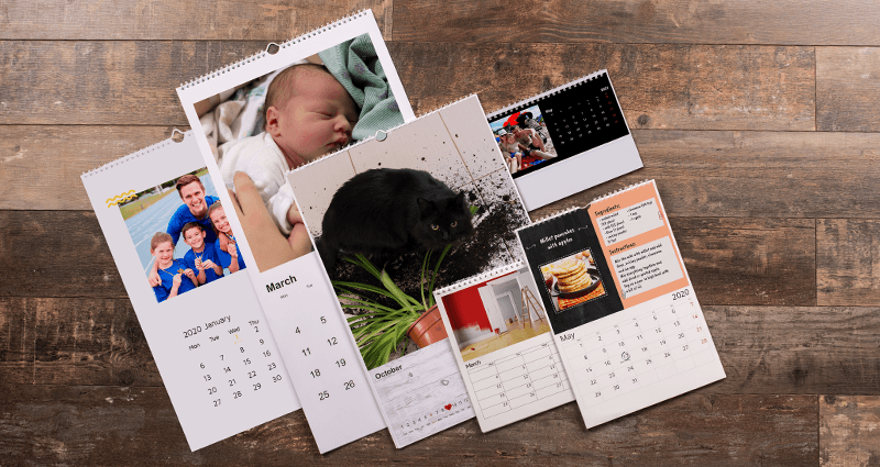 Yearbook en forma de calendario